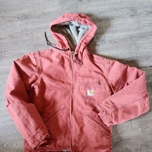 Pink Carhartt Sherpa lined Coat